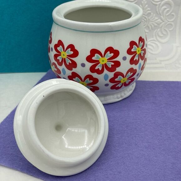 The Pioneer Woman Flea Market Flower Dot Pattern Ceramic SUGAR BOWL ONLY w/ Lid - Picture 8 of 16